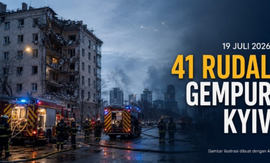 Serangan Rusia ke Kyiv: 41 Rudal, Enam Orang Tewas