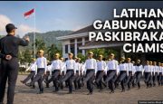 Latihan Gabungan Paskibraka Ciamis dan Banjar Perkuat Persiapan 17 Agustus