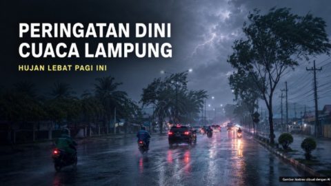 Peringatan Dini Cuaca Lampung: Hujan Lebat Mengintai Pagi Ini