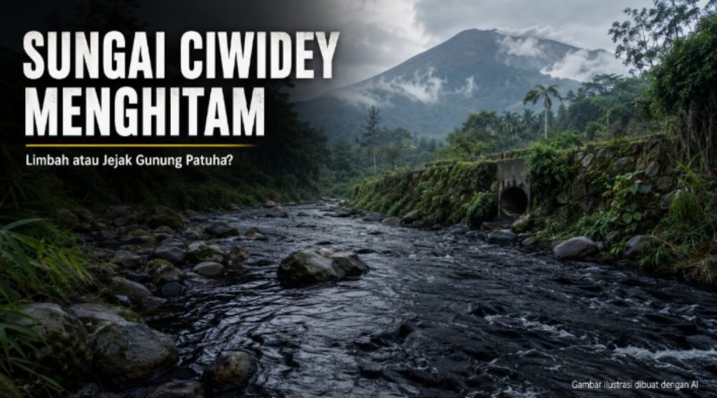 sungai ciwidey menghitam - berita jawa barat